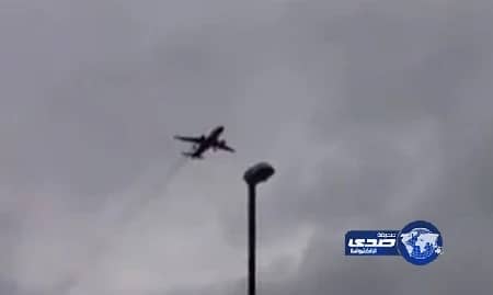 اندلاع حريق في طائرة ركاب بريطانية (فيديو)