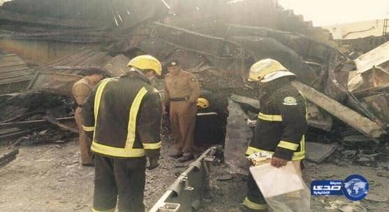 ارتفاع وفيات حريق مستودع تبوك إلى 5 وفيات