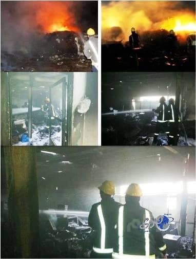 إخماد حريق في ٣خزانات وقود في القطيف