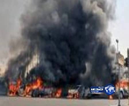 "مدني جدة": ناقلة مخالفة للأنظمة تسببت في حريق محطة وقود " كيلو 3"