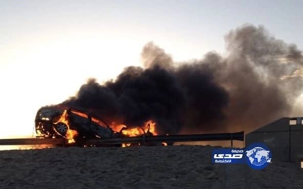 تفحم سبعة أشخاص بحادث مروري على طريق بيشة - رنية