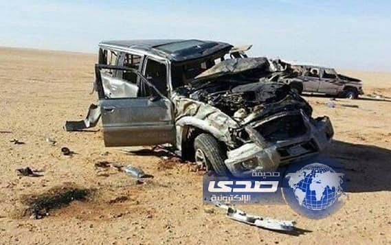 حادث تصادم بصحراء شعيب الامنح بحفر الباطن