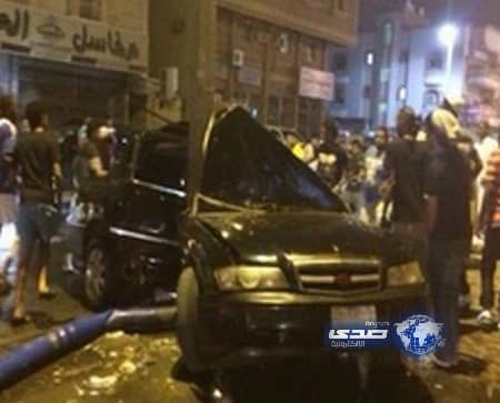 بالفيديو .. حادث تفحيط يتسبب في وفاة شاب وإصابة 3 آخرين في الدمام