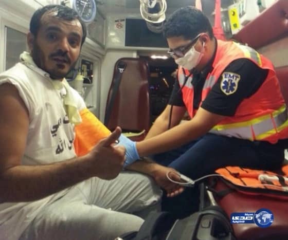 بالصور: هلال "المدينة" يقدم خدماته الطبية لمسيرة الرحال السعودي