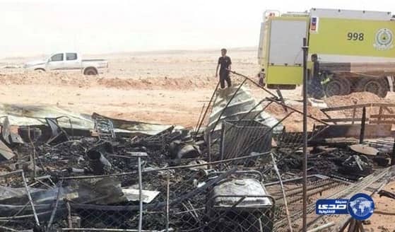 “سيجارة” تحرق ٣ مولدات كهربائية وبيت شعر في عرعر