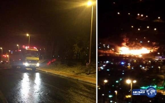 اندلاع حريق ضخم "بمنتزة غابة رغدان" (تحديث)