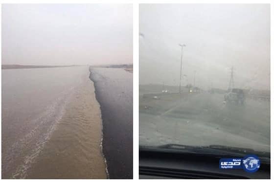 هطول أمطار غزيرة ومتوسطة على مدن وقرى الخرج