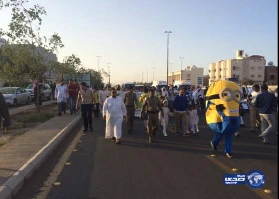 بالصور : تأهيل المدينة المنورة يطلق مسيرة اليوم العالمي للمعاقين