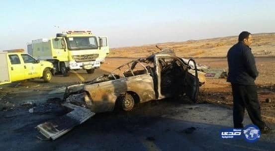 وفاة ثلاثة من أسرة واحدة بحادث في تبوك
