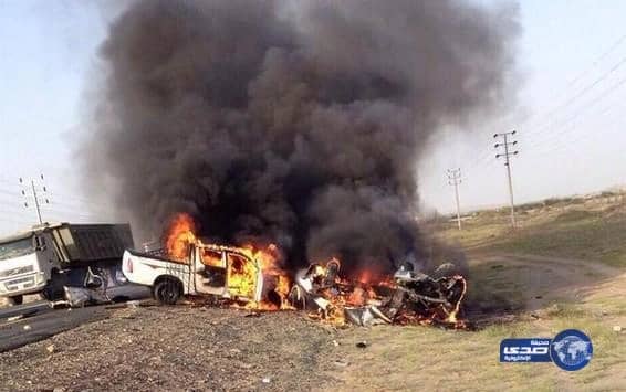 وفاة شابين في تصادم مركبتيهما وجهاً لوجه بالليث