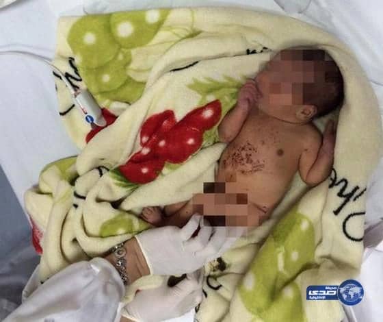 مواطن يعثر على لقيط أمام أحد جوامع محافظة المندق