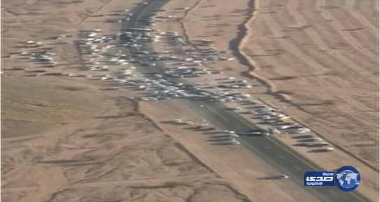 التجمهر يعيق هبوط الإسعاف الجوي بالمدينة