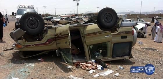 الهلال الأحمر يباشر حادث انقلاب المليليح