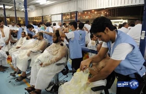 تجهيز 1100 كرسي حلاقة للحجاج بمنى