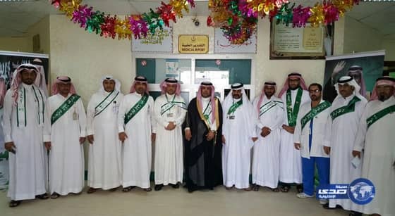 "وكيل محافظة قلوة" يزور المرضى المنومين في يوم الوطن(صور)