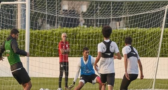 منتخب " الفراعنة " يستعد للقاء بلجيكا