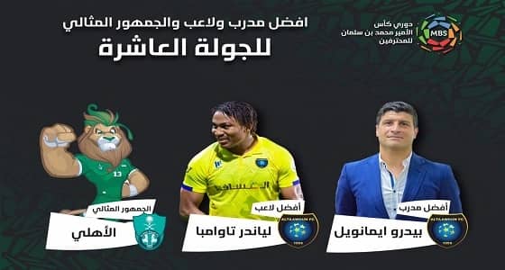 تعاونيان يحصدان أفضلية الجولة العاشرة وجمهور الأهلي مثاليا للمرة الثانية