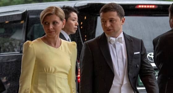 بسبب فستانها..السيدة الأوكرانية الأولى متهمة بعدم احترام إمبراطور اليابان