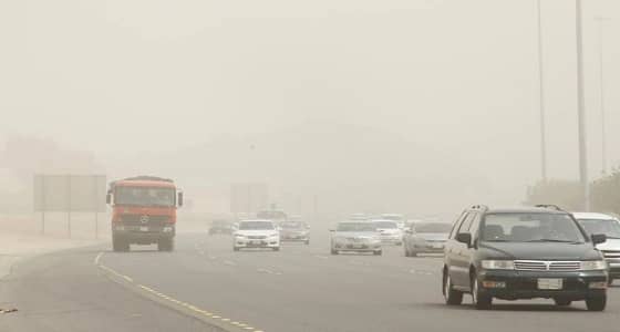 شبه إنعدام الرؤية الأفقية على طرق مكة