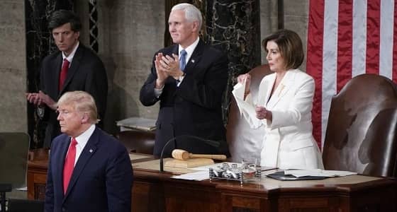 «ترامب» يٌعلق على تمزيق نانسي بيلوسي لخطابه