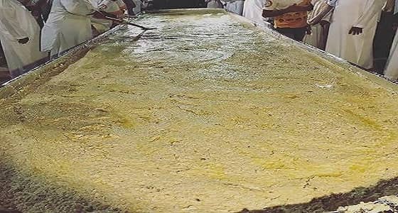 بالصور.. " مريم " تدخل موسوعة جينيس بصحن هريس