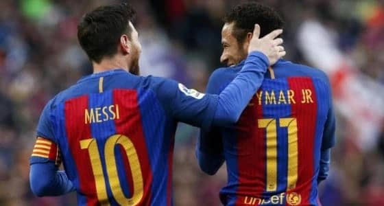 ميسي يتصل بـ " نيمار " لاستقطابه لبرشلونة