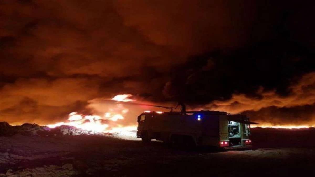 رائحة حريق تسود أحياء الدمام