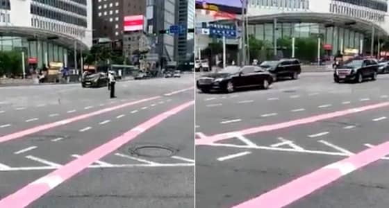 " هلا بعز العرب " .. شاهد موكب ولي العهد في كوريا الجنوبية