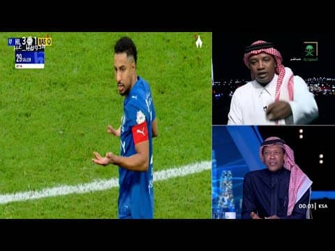 مشاحنه الدعيع ونور على مباراة الهلال والنصر وتدخل الشنيف