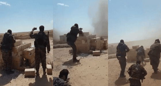 بالفيديو.. لحظة تفجير الدواعش لأنفسهم بعد اقترابهم من قوات سوريا الديمقراطية