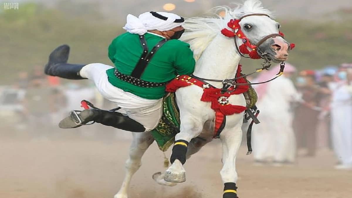 بالصور.. انطلاق عروض الخيل العربية بفعاليات صيف المملكة " تنفس "