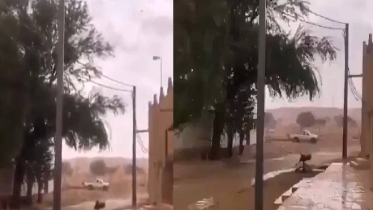 شاهد.. هطول أمطار الخير على الرياض