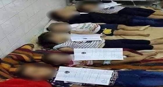 صورة مؤثرة لأطفال عبارة دجلة جثث هامدة