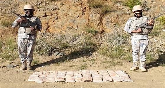 حرس الحدود يحبط محاولات تهريب ما يقارب طناً ونصف الطن من الحشيش المخدر في المناطق الجنوبية