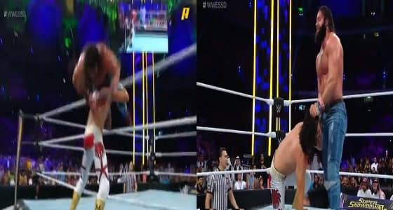 بالفيديو والصور.. منصور الشهيل يفوز بأكبر نزال باتل رويال في تاريخ WWE