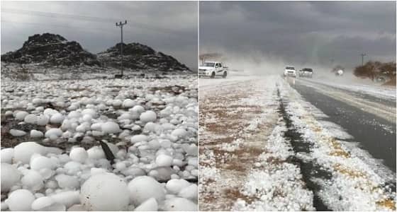خبير أرصاد: حبات البرد المتساقطة غير طبيعية ونادرة