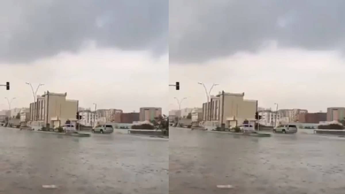 شاهد.. هطول أمطار غزيرة في الباحة