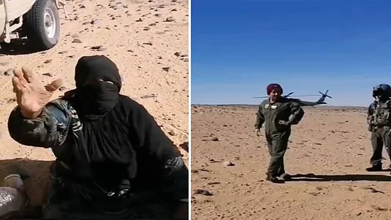 شاهد.. العثور على مفقود طريف في منطقة صحراوية بعد تعطل السيارة