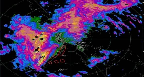 استمرار هطول الأمطار على عدة مناطق
