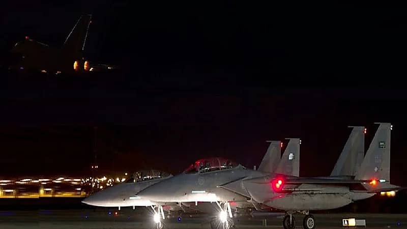 التحالف:اعتراض وتدمير طائرة مسيرة بعد إقلاعها من مطار صنعاء