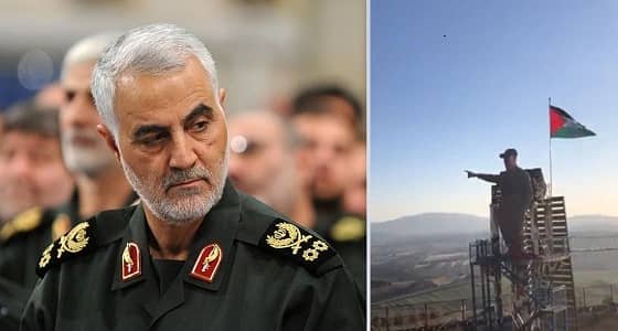 بالفيديو..حزب الله يقيم تمثالا للهالك سليماني على الحدود مع إسرائيل