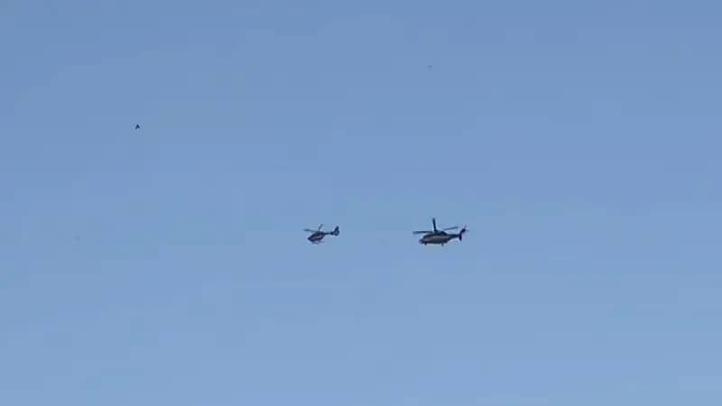 شاهد.. طيران الأمن يحلق في سماء الحرم المكي لمتابعة حركة المعتمرين