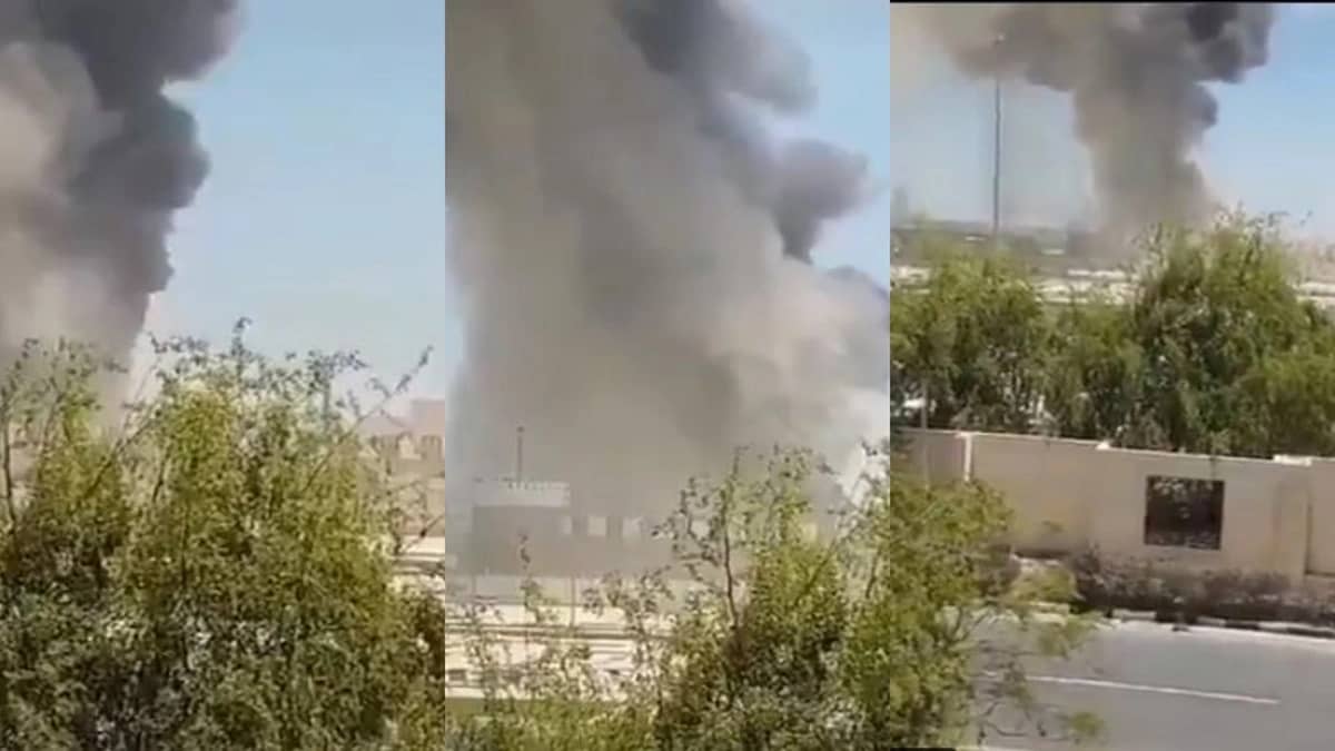 شاهد.. لحظة انفجار مروع في الدوحة وتبادل لإطلاق النار