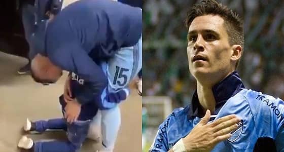 لقطة مؤثرة بين لاعب الاتفاق السابق وطفل يطالبه بعدم الذهاب من الفريق