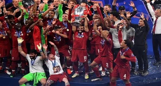 دوري أبطال أوروبا.. ليفربول يحتفل بالعربية: " أهو جانا العيد "