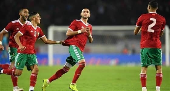 المنتخب المغربي يبدأ حصته التدريبية الأولى بملعب الدفاع الجوي في القاهرة