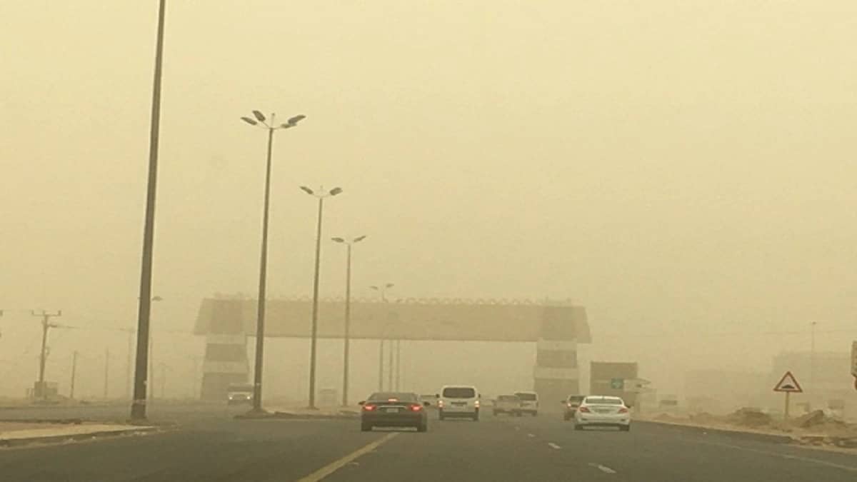 استمرار الرياح على الرياض