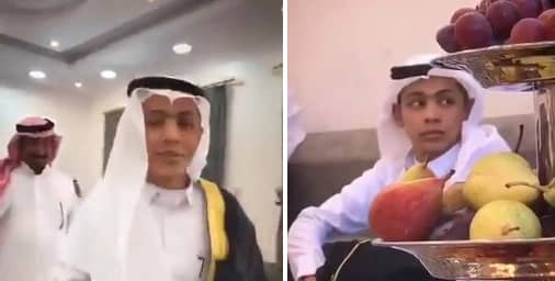 شاهد .. مراسم زواج أصغر عروسين في المملكة