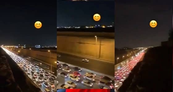 بالفيديو.. زحام مروري لحضور مسيرة بوليفارد في الرياض