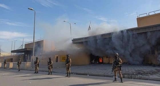 سقوط صواريخ في محيط السفارة الأمريكية ببغداد
